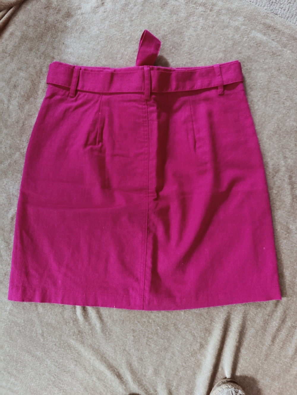 J.Crew Factory Linen-cotton blend utility skirt In Pink, Size 8 - Picture 8 of 8